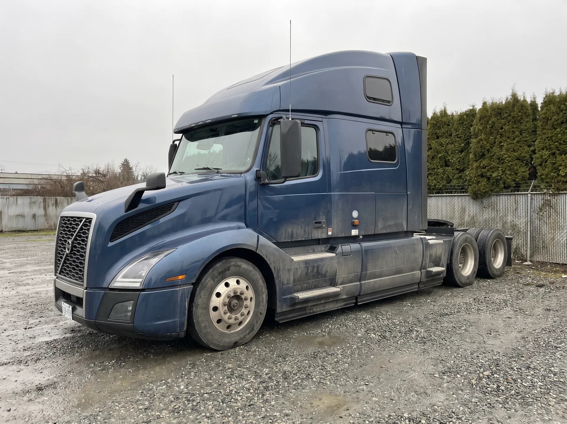 2020 Volvo VNL 760 sleeper, front three-quarter view